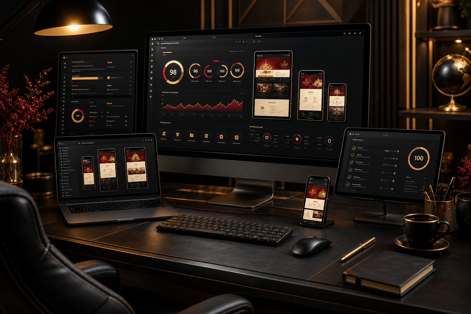 Performance-focused website build visual