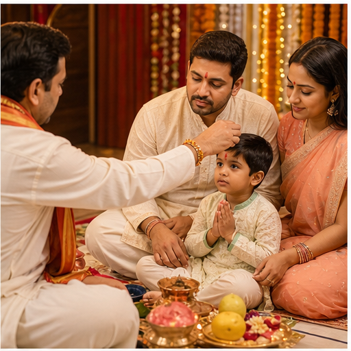 Mool Shanti Puja pandit preparation AI image in Bangalore