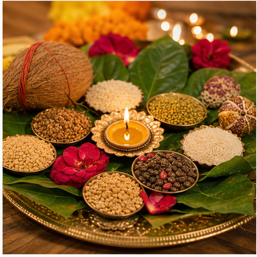 Mool Shanti Puja family ritual AI image in Bangalore