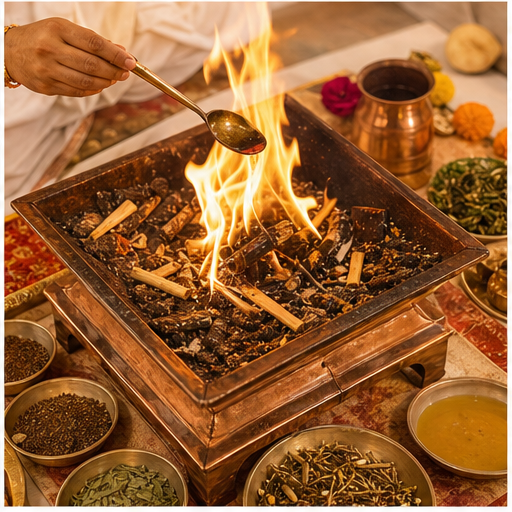 Mool Shanti Puja samagri AI image in Bangalore