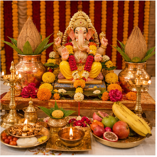 Mool Shanti Puja completed AI puja image in Bangalore