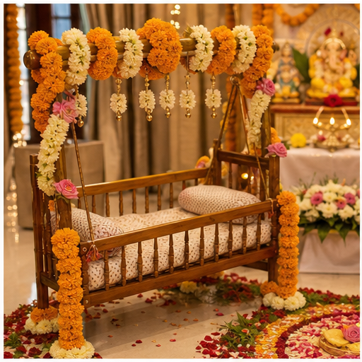 Naamkaran Pujan AI generated puja setup in Bangalore