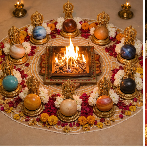 Navgrah Shanti Puja AI generated puja setup in Bangalore