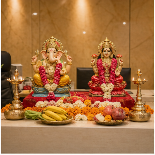 Office Opening Puja AI ritual image in Bangalore