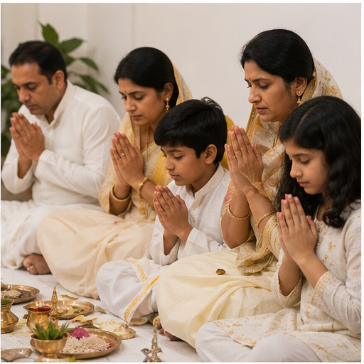 Pitra Dosh Puja pandit preparation AI image in Bangalore