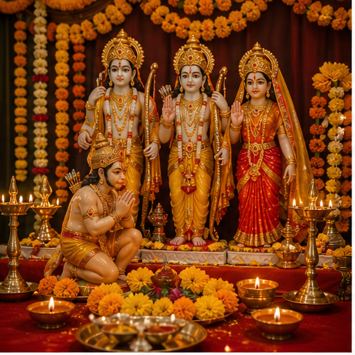 Sundar Kand Puja AI generated puja setup in Bangalore