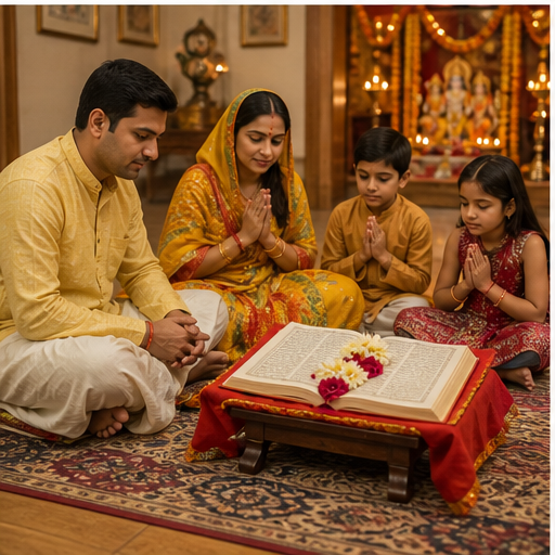 Sundar Kand Puja family ritual AI image in Bangalore